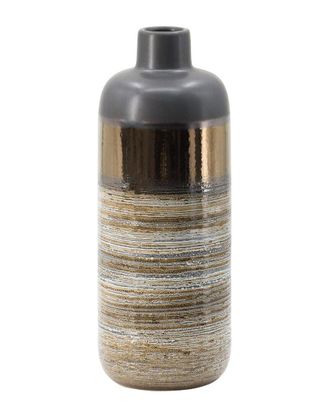 A&B Home 15In Modern Textured Cylinder Vase
