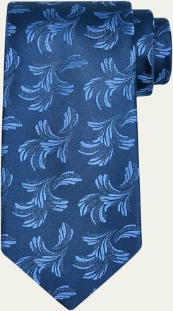 Charvet Mens Abstract Paisley Silk Tie