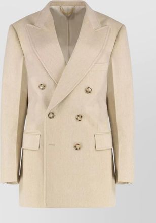 Victoria Beckham knit jacket with double-breasted lapel collar