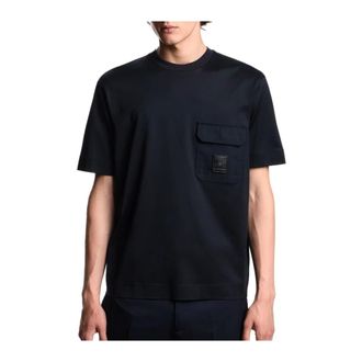 Emporio Armani T-Shirts, male, Blue, Size: 2XL Iconico 0920 T-shirt