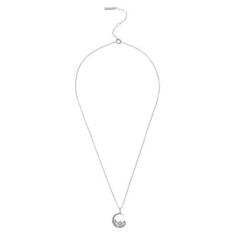 Olivia Burton Necklaces, female, Gray, ONE SIZE, Celestial Cluster Moon Necklace