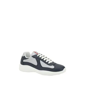 Prada Mens Blue Polyamide Athletic Sneakers