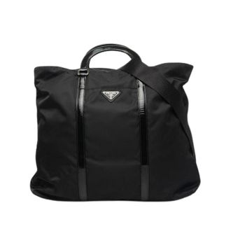 Prada Pre-owned Nylon Satchel - Dames - Vintage Shopper - Zwart - ONE Size - Nylon - Vintage
