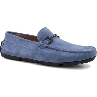 Bruno Magli Teramo Bit Driving Loafer in Light Blue Suede at Nordstrom Rack, Size 10.5