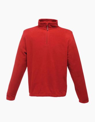 Regatta Mens Regatta Mens Micro Zip Neck Fleece Top (170 GSM) - Red - Size: 38