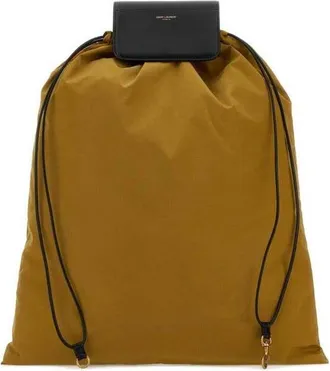 Saint Laurent Biscuit Canvas Shopping Bag Neroltmustardtan Borse A Mano