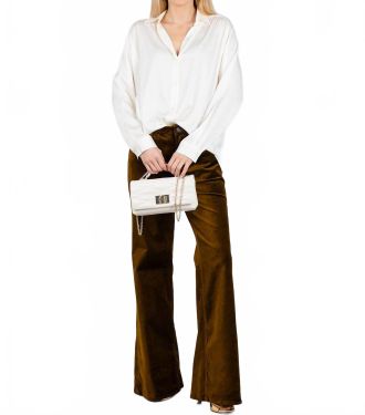 Citizens Of Humanity Kimberly 70s Flare Velvet Pants In Golden