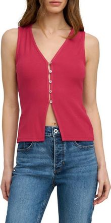 Favorite Daughter The Good Luck Rib Top in Raspberry at Nordstrom, Size X-Large