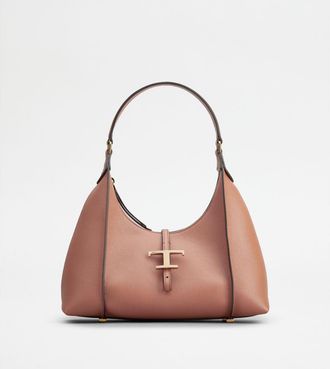 Tod's T Timeless Hobo Bag in Leather Small