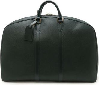 Louis Vuitton Vintage, unisex, Groen, ONE Size, Leer, Pre-owned Vintage Weekendtas