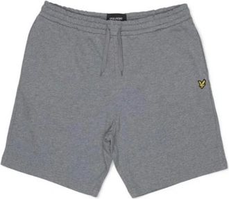 Lyle & Scott Casual Shorts, male, Gray, Size: L Gray Cotton Bermuda Shorts