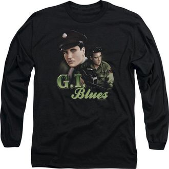 Gildan Elvis Presley G I Blues Long Sleeve Adult Tee / T-Shirt