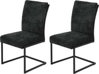 Hela Freischwinger »OLIVIA Esszimmerstuhl« (Set) 2 Stk.XL-Breite, Komfortsitz, Viskoseschaum, Griff Lehne, mit Kissen