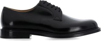 Churchs Zwarte Leren Veterschoenen - Heren - Nette schoenen - Zwart - 42 1/2 EU - Schoenen