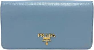 Prada Pre-owned 1Dh 044 Schoudertas - Dames - Vintage Accessoires - Blauw - ONE Size - Leer - Vintage