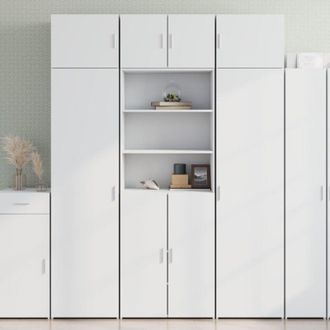 vidaXL Highboard White 70x42.5x185 cm Engineered Wood Vidaxl