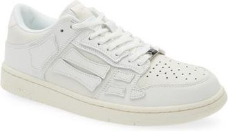 Amiri Skeleton Low Top Sneaker in White/white/vintage at Nordstrom, Size 45