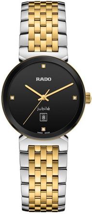 Rado Florence Diamond Bracelet Watch, 30mm in Silver /Gold at Nordstrom