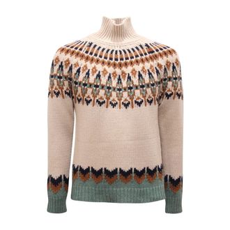 Dondup Maglione Dolcevita Jumper - male - Dondup - Round-neck Knitwear - Beige - S - Knitwear