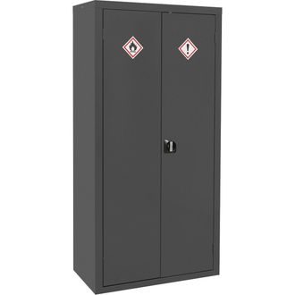 Loops CoSHH Substance Cabinet - 900 x 460 x 1800mm - Two Doors - 2-Point Key Lock