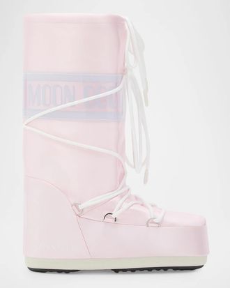 Moon Boot Icon Pearly Satin Knee-High Snow Boots