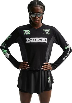 Nike Swift Hardloopshirt met lange mouwen - Dames - Sport - Zwart - Maat: M Taf