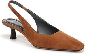 Franco Sarto Raven Slingback Kitten Heel Pump in Saddle Brown at Nordstrom Rack, Size 7.5