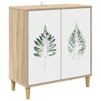 vidaXL Aparador Hanau Sonoma 69 X 33 X 75 Cm Madera De Ingenier&iacute;a Vidaxl