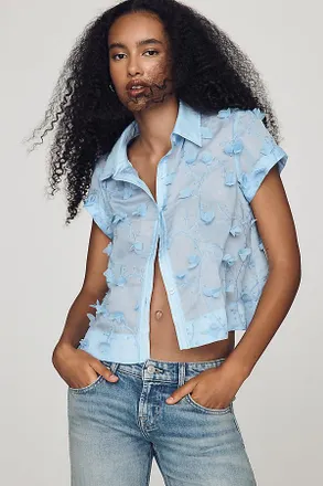Maeve Textured Swing Top
