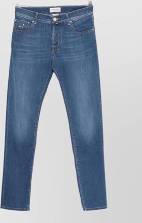 Jacob Cohen slim denim jeans faded effect stitching