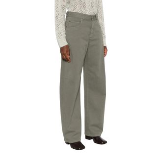 Brunello Cucinelli Straight Jeans - female - Brunello Cucinelli - Straight Fit Jeans - Green - M - Jeans