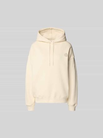 Kenzo Oversized Hoodie mit Label-Print in Ecru, Gr&ouml;&szlig;e XS
