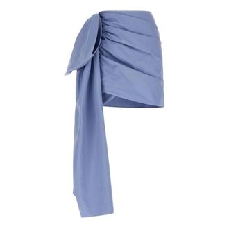 Self Portrait Dames, Rokken, Blauw, Maat: 2XS Katoen