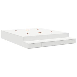Berkfield Home Bed Frame White Engineered wood 180 x 200 x 31.5 cm