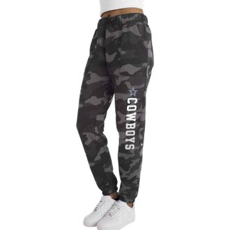New Era Womens Dallas Cowboyss Fleece Jogger Pants In Grey/black