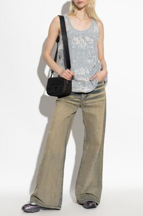 Diesel Denim Top E-DALBY-FSG, Womens, Blue