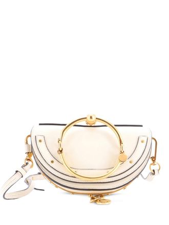 Chloé Borsa a tracolla Nile mini in pelle - Bianco