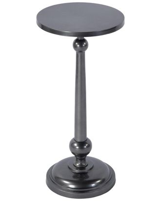 Butler Butler Specialty Company Sterling 10In Round Metal Pedestal Base End Table