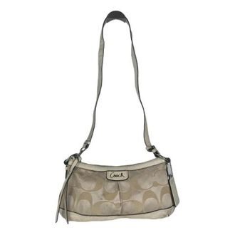 Coach Borsa a spalla Pre-owned in tela - - Pre-owned - Donna - Beige - ONE SIZE