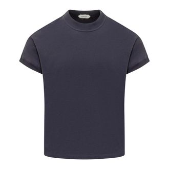 Versace T-Shirts, male, Blue, Size: XL Crew Neck T-Shirt