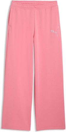 Puma Leo Luxe Embellished Graphic Oversize Pants in Wild Pink at Nordstrom, Size X-Small