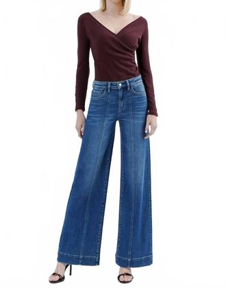 Flying Monkey High Rise Extreme Wide Leg Trouser Jeans In Medium