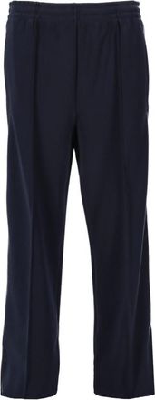 Miu Miu Navy Blue Straight Flat Front Pants