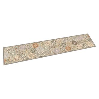 vidaXL Vidaxl - Alfombra De Cocina Lavable Terciopelo Hex&aacute;gonos Pastel 60x300cm
