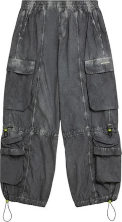Barrow Barrow, Broeken, Heren, Grijs, S, Nylon, Nylon Cargo Pants