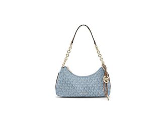 Michael Kors Nolita Medium Chain Pouchette Shoulder Womens Handbags New Horizon, Leather/Polyester