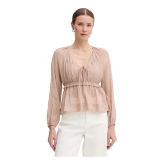 Gaud&igrave; Dames, Blouses & Shirts, Roze, Maat: L Viscose