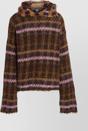 Vitelli oversized hooded sweater textured knit