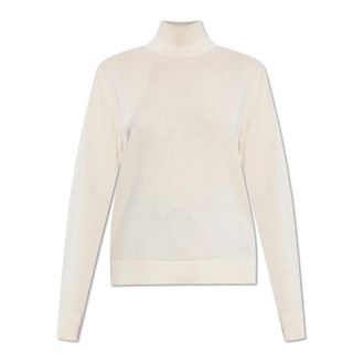 Munthe Golf Goldilock - Dames - Coltruien - Beige - L - Katoen - Truien & Vesten