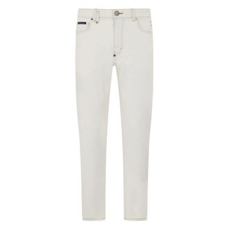 Philipp Plein Slim-fit Jeans, male, White, Size: W30 Detroit Fit Jeans Basic